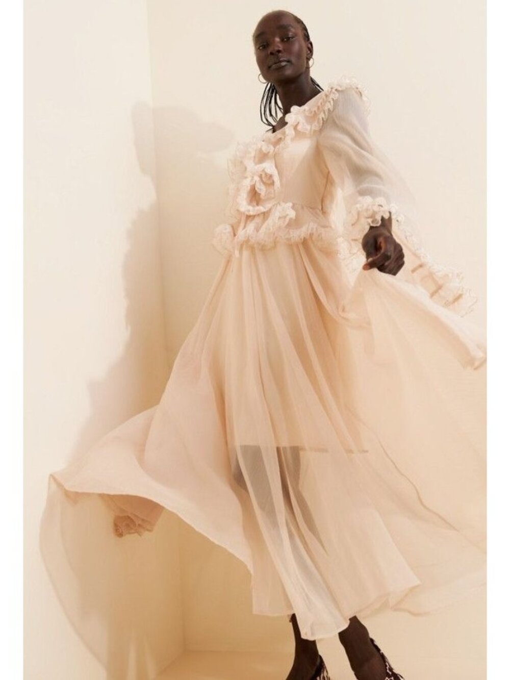 Celia B Bliss Maxi Dress Ethereal Romantic Fairycore Whimsical Vintage Womens M - Picture 1 of 9